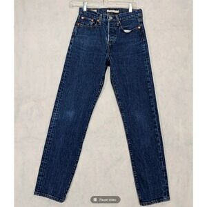 Levis Wedgie Jeans Womens Sz 25 x 27 ANKLE Crop Icon. Fit High Rise Lifes Work